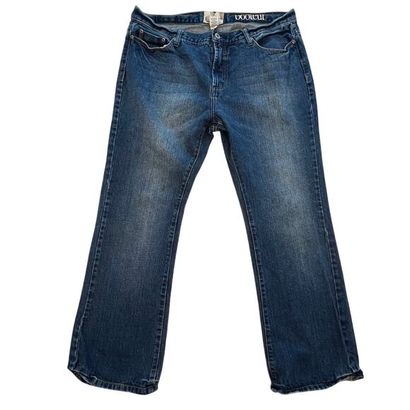 Ocean Pacific Men's Jeans Bootcut Dark Wash Blue Denim Size 38x30 Vintage 90s - Picture 1 of 7